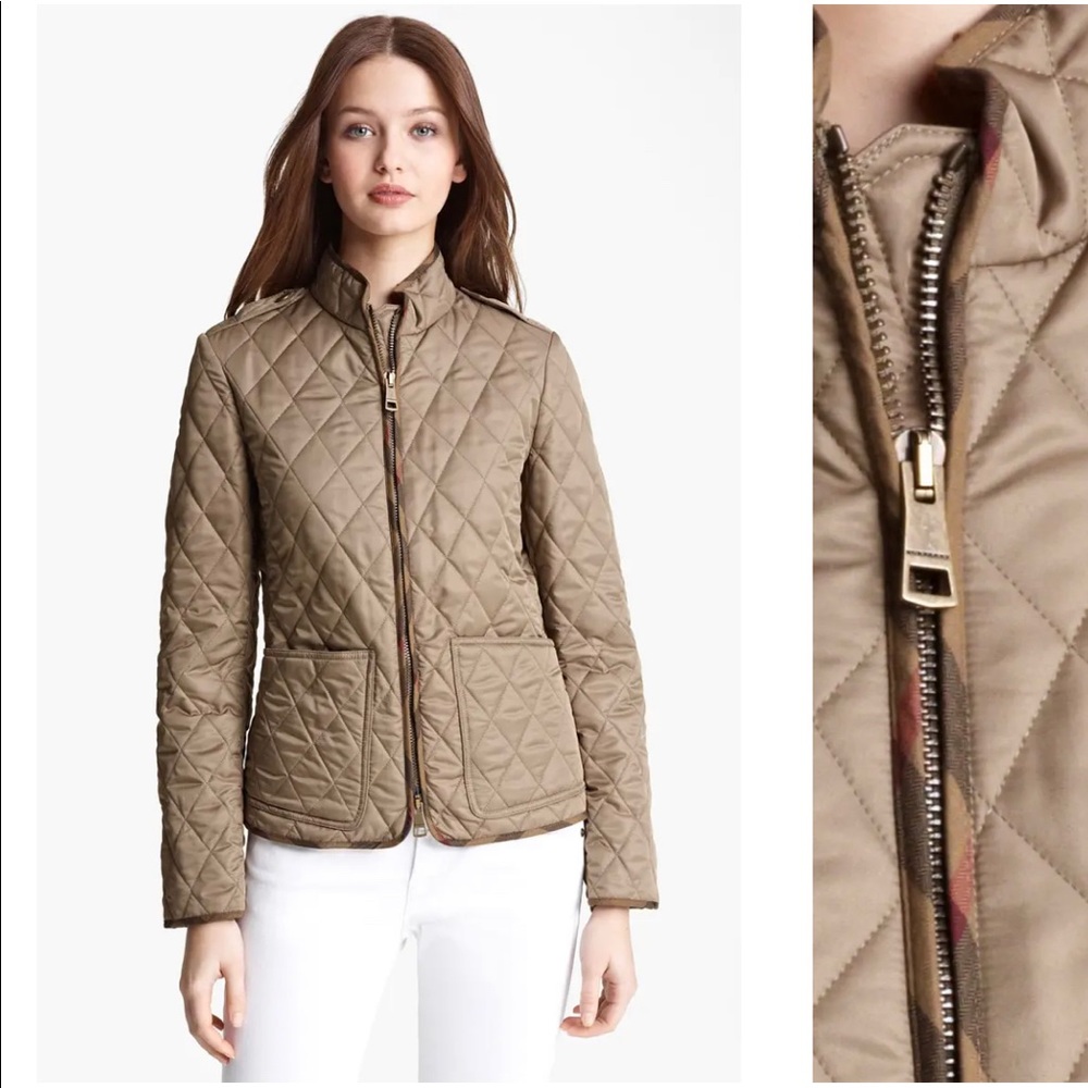 BURBERRY BRIT Zip Quilted Jacket